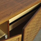 Vintage German Rio sideboard in rosewood, woven finish, Leo Bub, 19