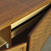 Buffet rio allemand vintage en palissandre, finition tissée, leo bub, 19