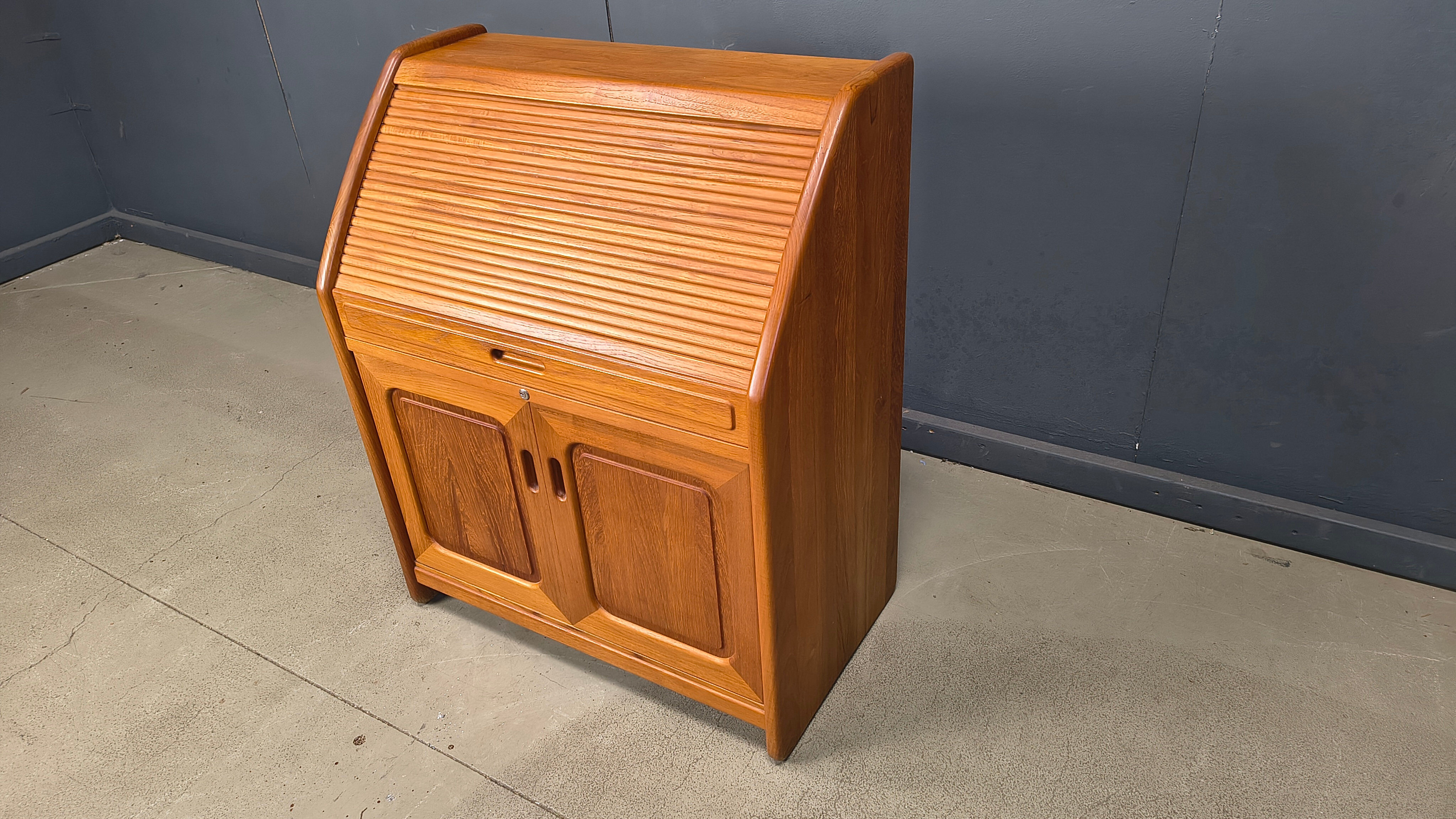 Teak secretaire by Dyrlund, Denmark, 1960s