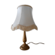Lampe avec pied laiton et abat- jour à franges