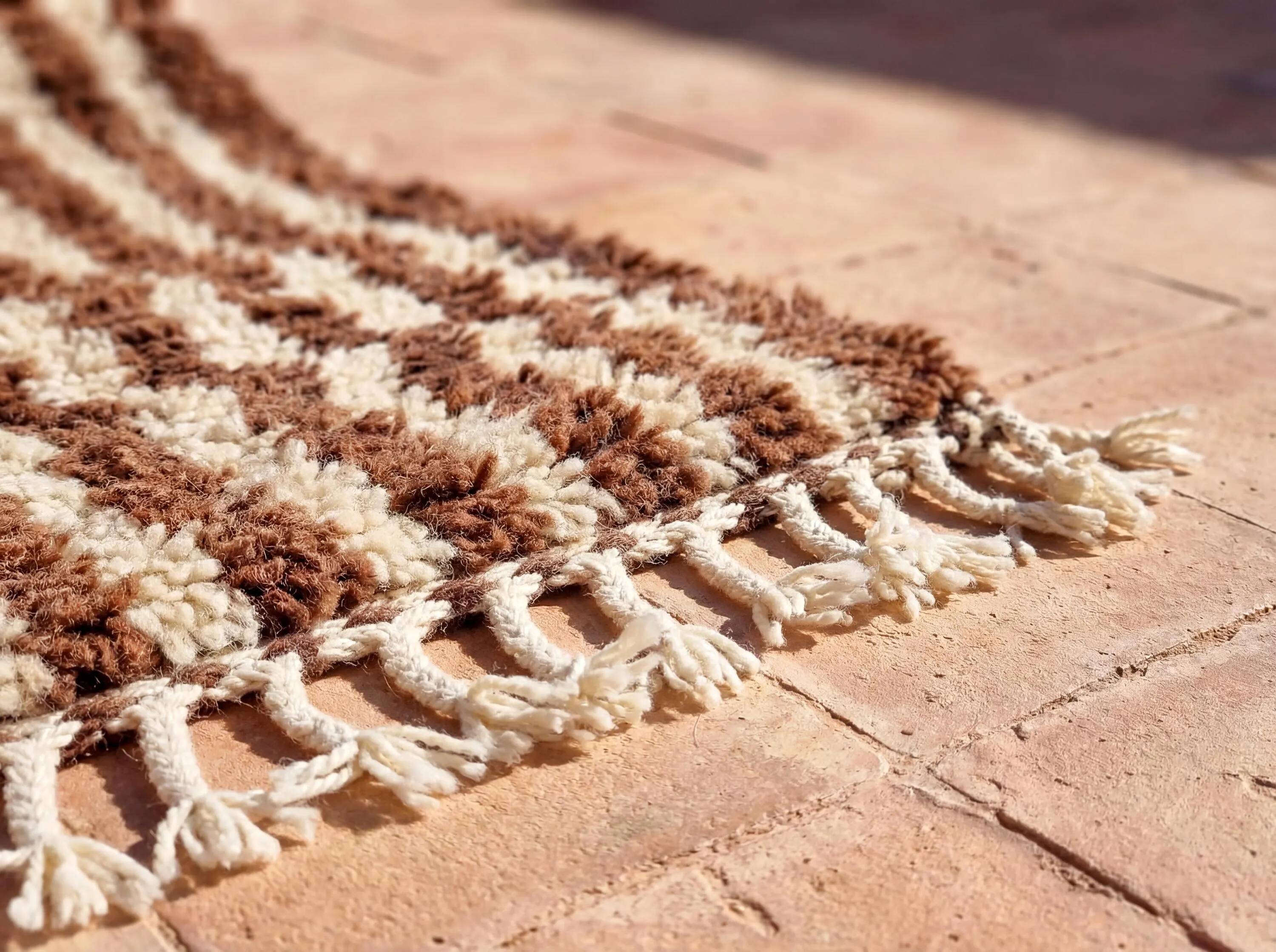 Handmade artisanal Berber rug 3x2 m