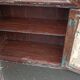 Armoire vitrée en bois ancienne patinée