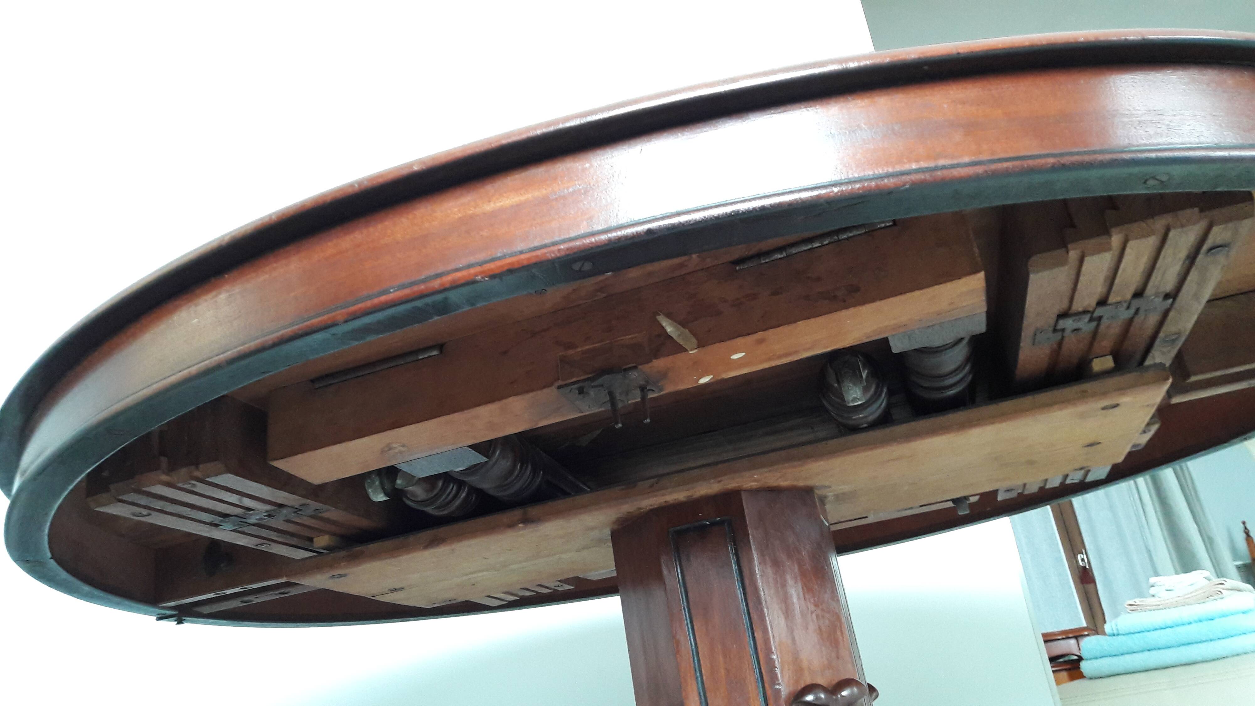 Large cherry wood dining table