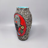 1960s Stunning Lava Vase by Melior, Made in Italy