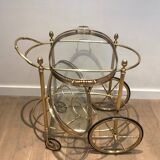 Oval brass trolley from Maison Baguès.