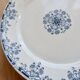 Antique flat plate, ironstone Sarreguemines U&C model Mignon.