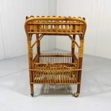 Rattan serving table 1950/60