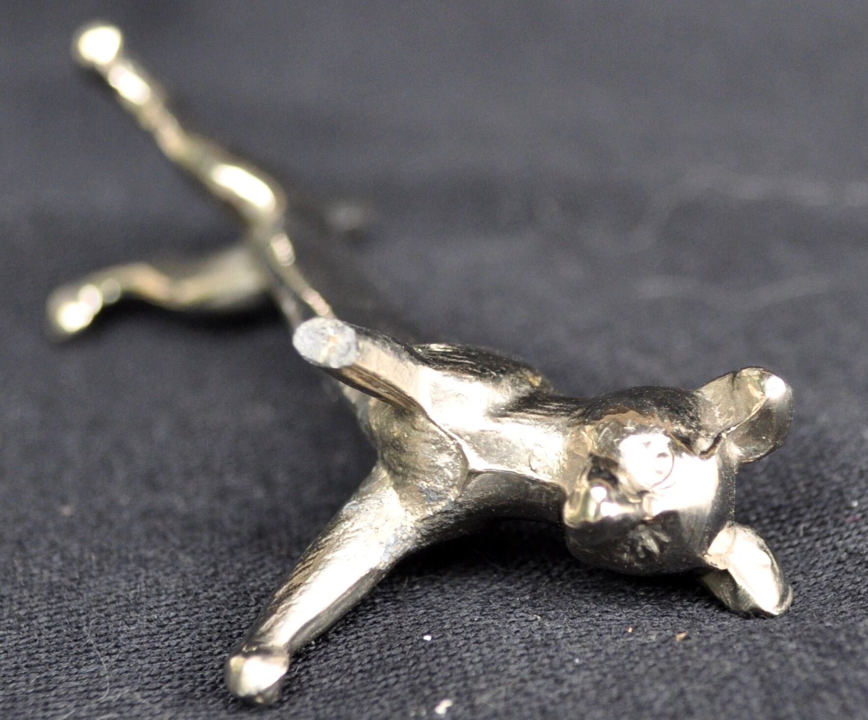 Silver metal knife holder set animals