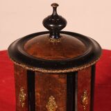 Napoleon III Cigar Humidor in Blackened Wood and Brass