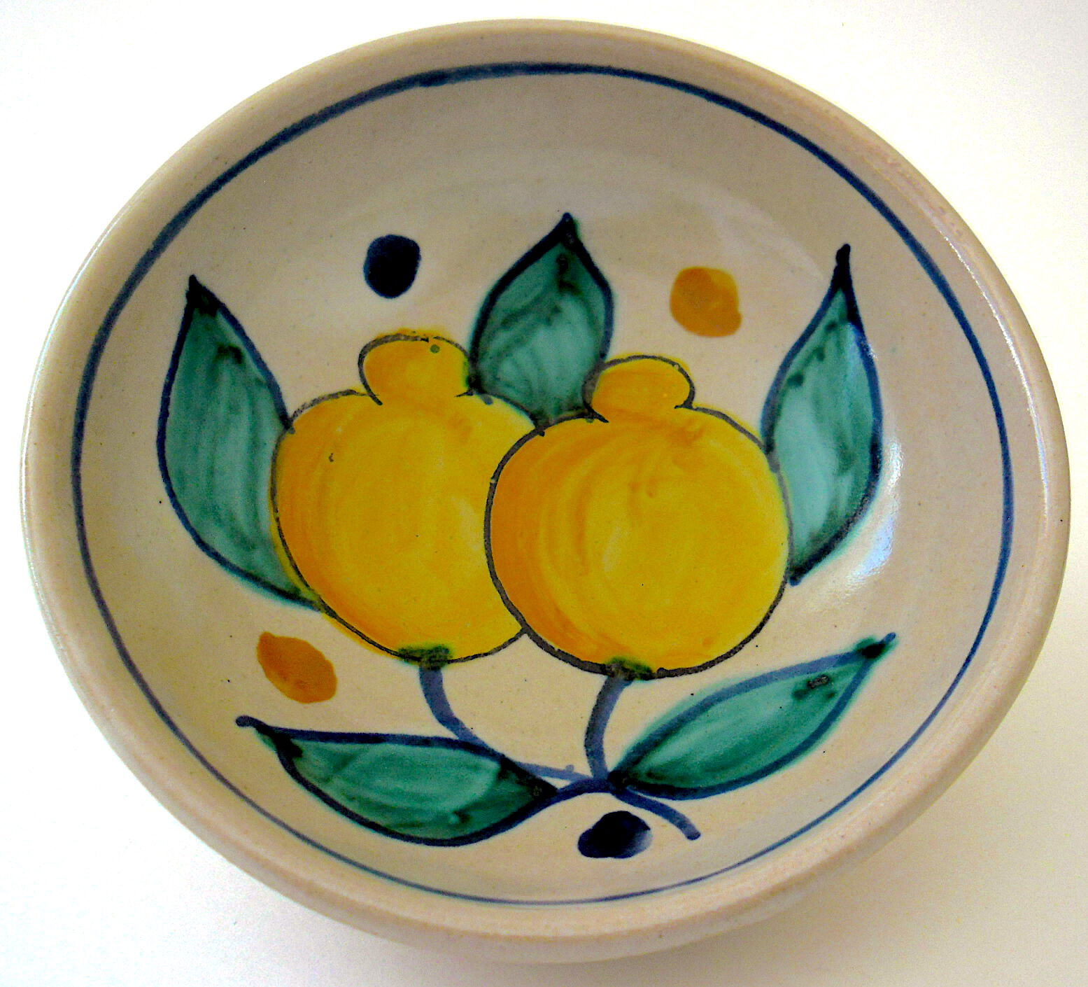 Pair of Sicilian earthenware sorbets