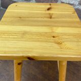 Tabouret vintage en pin type montagne Deco chalet