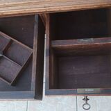 Louis XIII cylinder desk in oak, 19th century