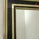Miroir italien du milieu du siècle en laiton et celluloïd Sandro Petti par "Metal Art",