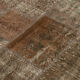 Handwoven anatolian contemporary 170 cm x 241 cm brown patchwork carpet