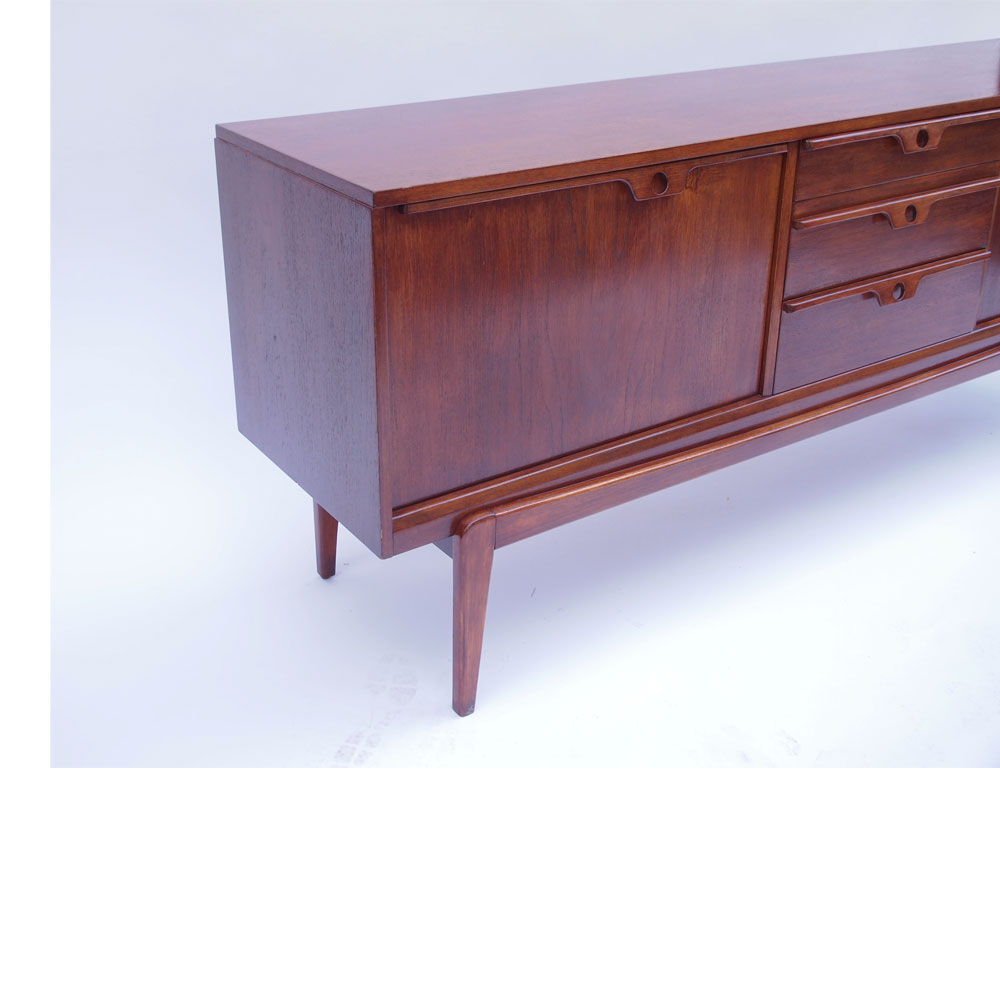 Scandinavian sideboard vintage Sweden compass feet