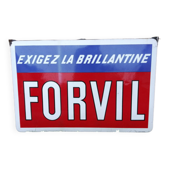 Forvil brilliine enamel plate