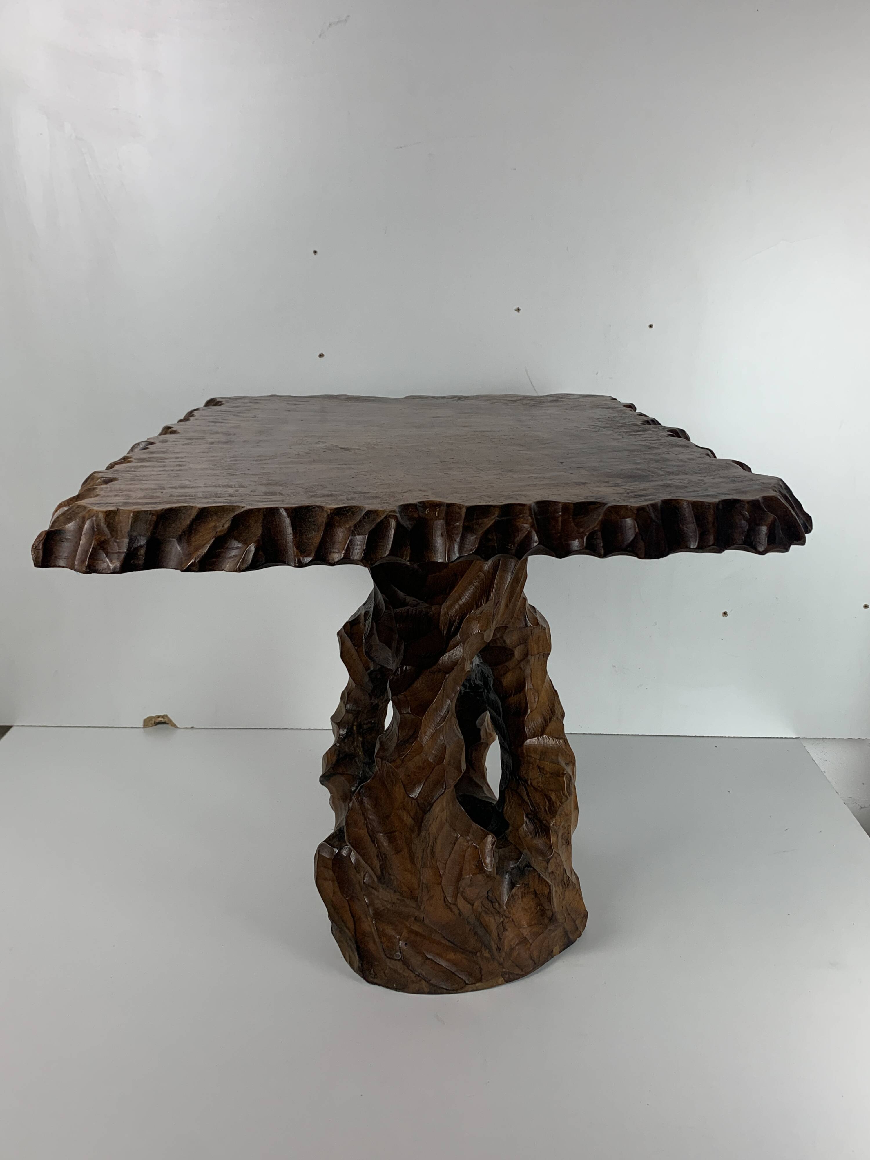 Biomorphic brutalist organic side table, Dutch 1960s