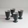 Set of 4 Dutch Mid Century Studio Pottery mugs