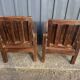 Paire de fauteuils marocains bois vintage