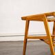 Glass and wood side table