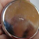 Timbale and egg cup set in silver.