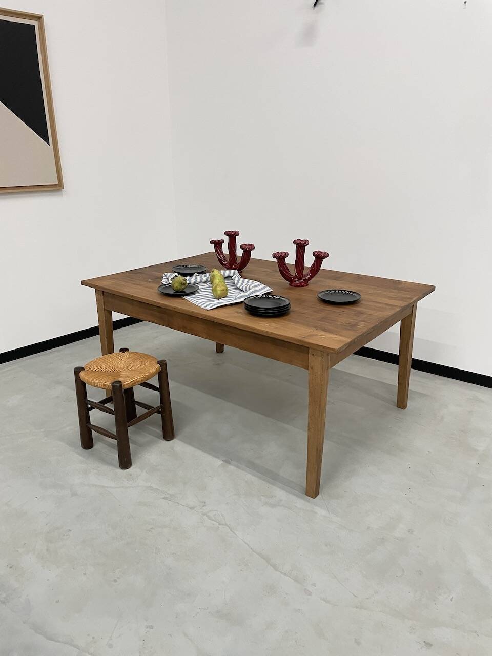 Pine farmhouse table 160 x 110 cm