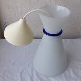 80's glass pendant light