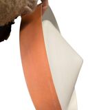 Lustre vintage en métal saumon orange / suspension