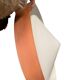 Vintage orange salmon metal chandelier