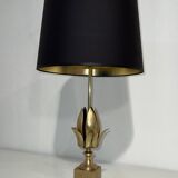 Lampe fleur en laiton