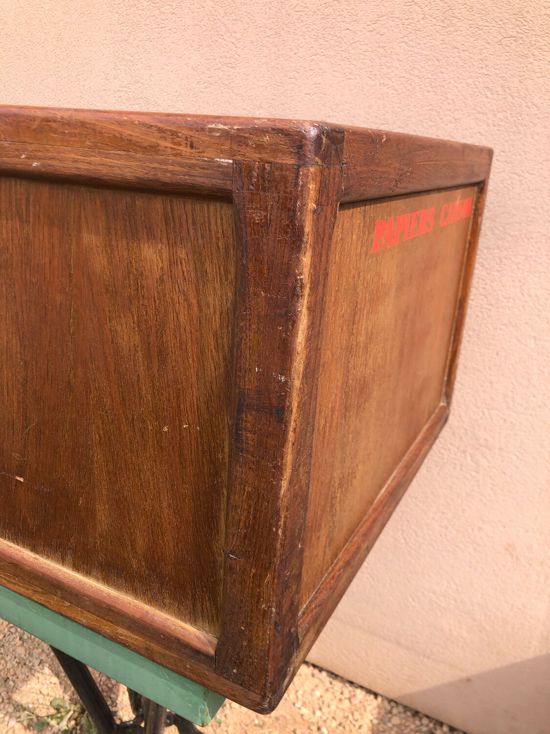 Craft furniture: display of old stationery for Cansons Papers.  50s