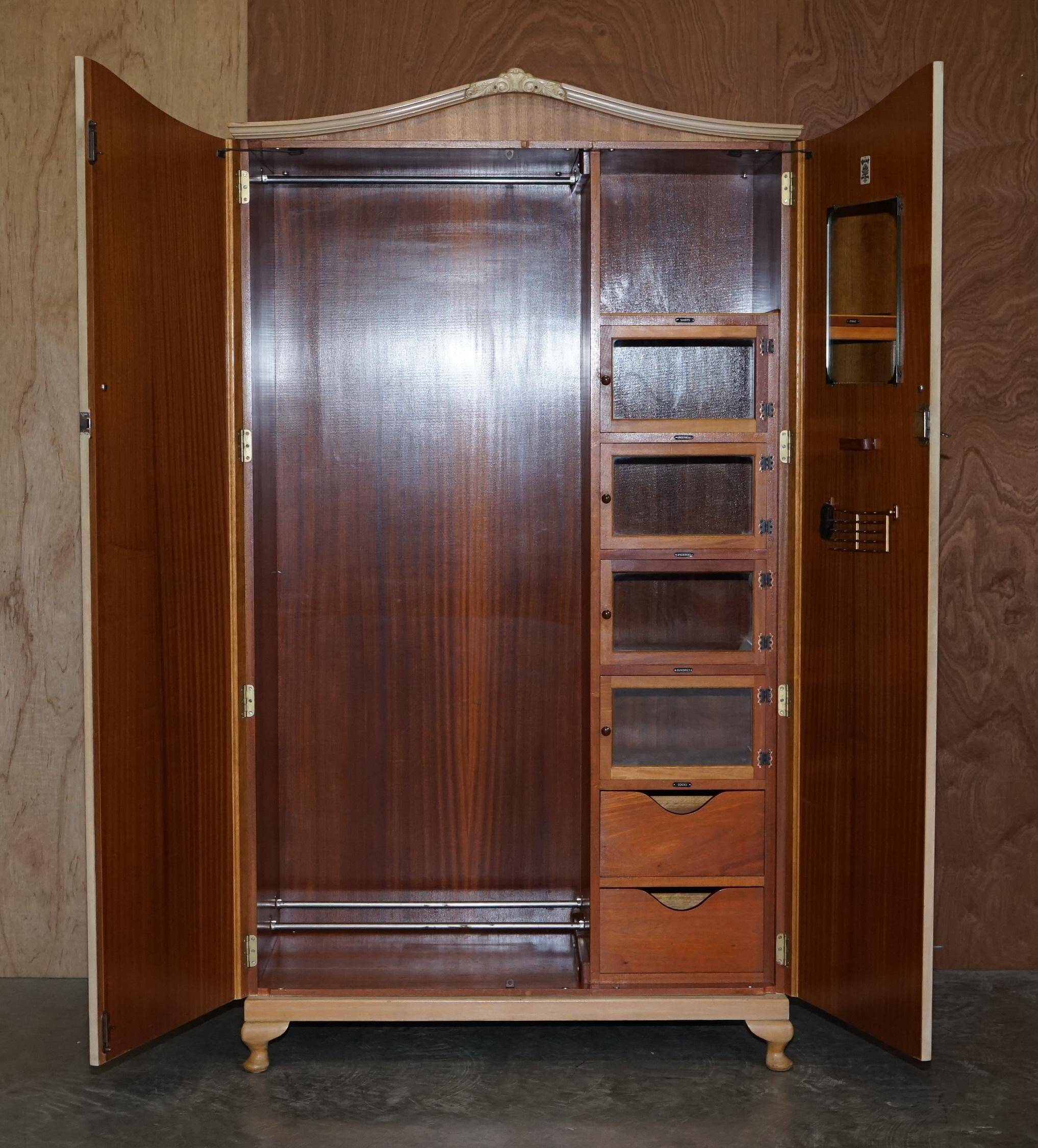 Light walnut cabinet from the 1940s