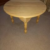 Table en bois de cèdre berbère, table basse en bois traditionnelle