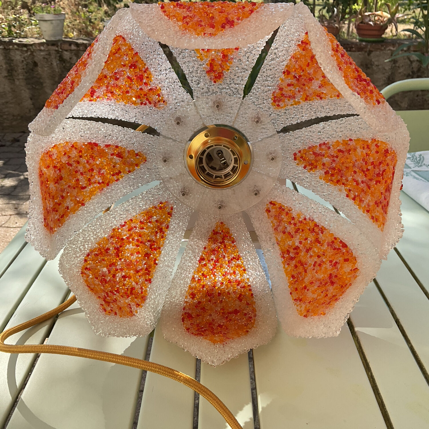 Vintage flower pendant