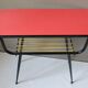 Table d'appoint formica & scoubidou vintage