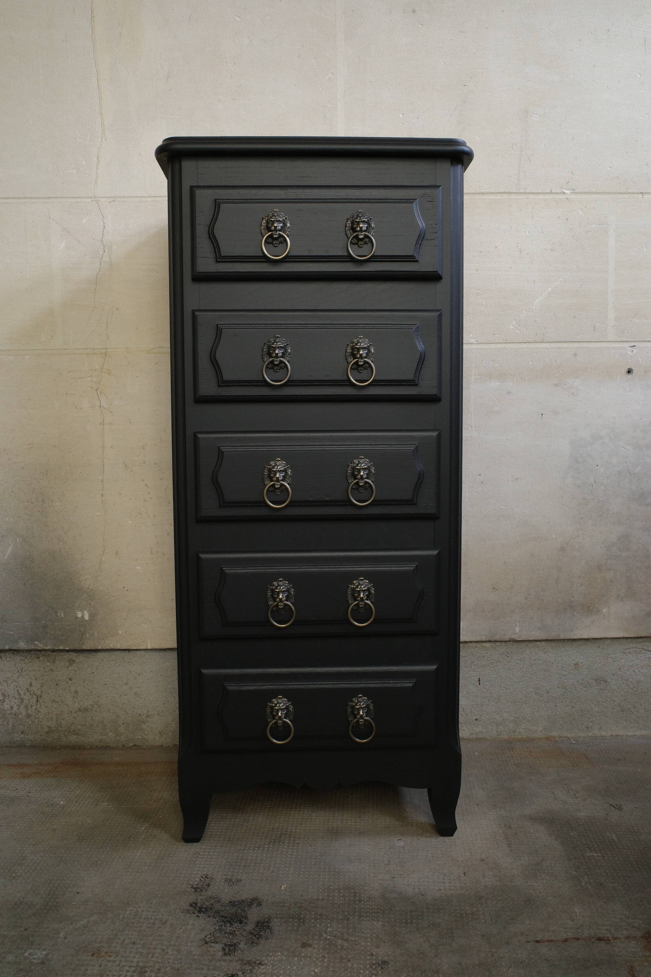Vintage black chiffonier