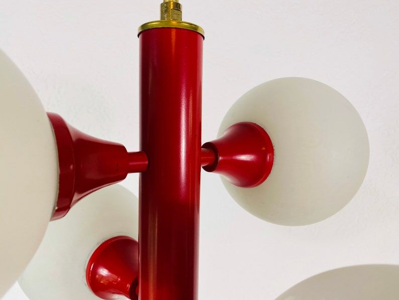 Red suspension by Kaiser, Germany, 60s