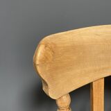 Light colored elm wood English Windsor armchair