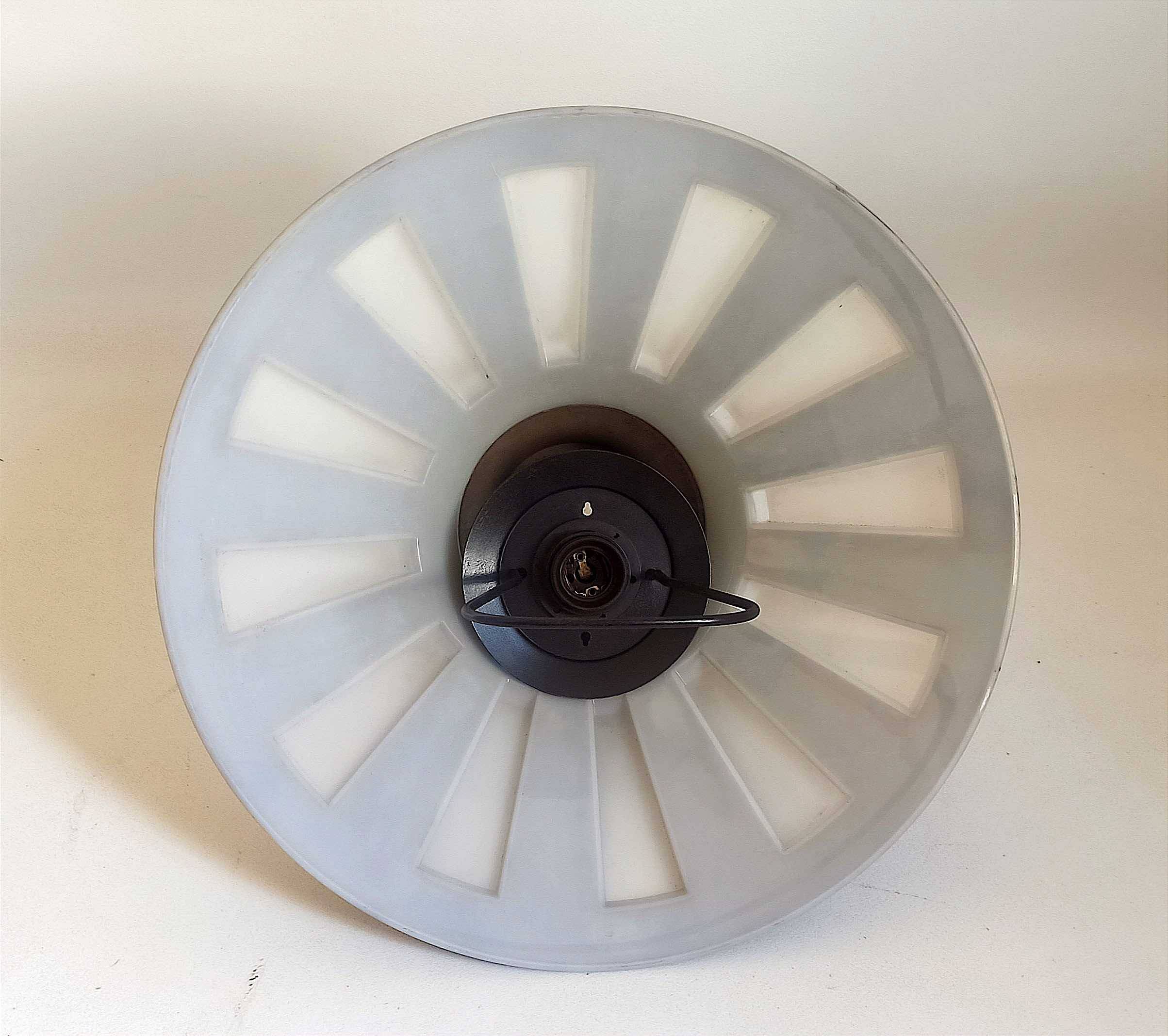 Bakelite pendant light up and down 70s Diameter 40 cm