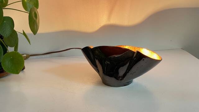 Lampe coquillage vallauris vintage
