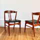 Series of 4 vintage Scandinavian teak chairs, 1960