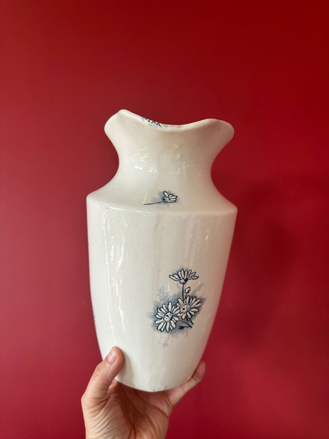 Antique iron earth brocade - Vase