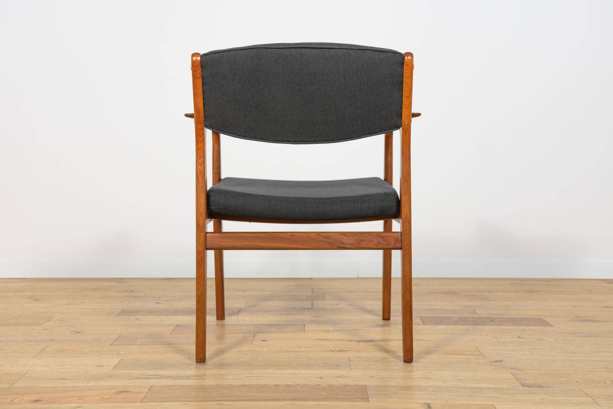 Mid-Century Teak & Leather Armchair by Erik Buck for Ørum Møbelfabrik, Denmark 1960s