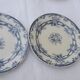2 flat plates in Sarreguemines earthenware model Ceres XIX th diam 24.5 cm