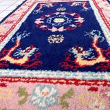 Vintage carpet french soap 90cm x 140cm 1960s