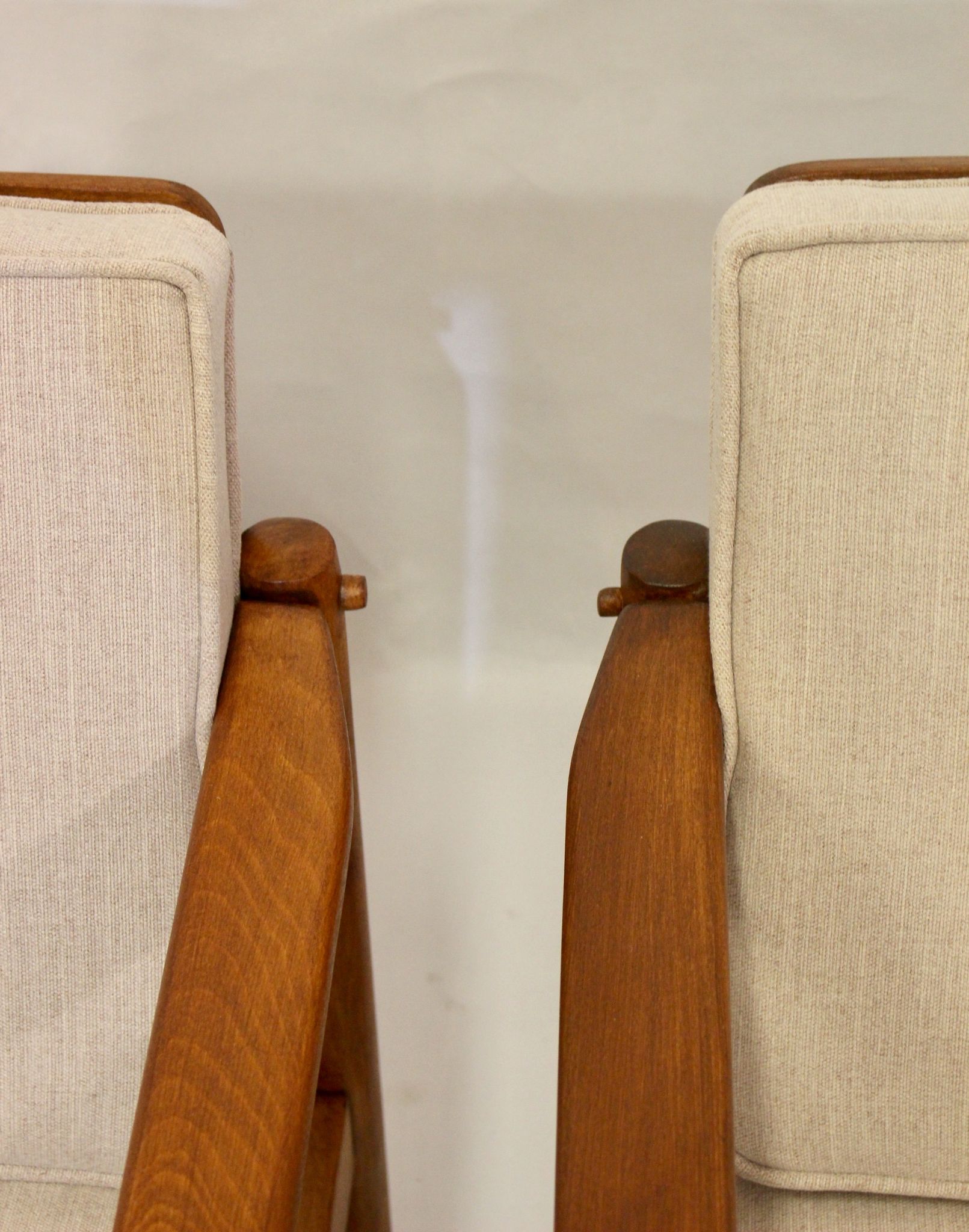 Pair of 60s Scandinavian style armchairs