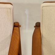 Pair of 60s Scandinavian style armchairs
