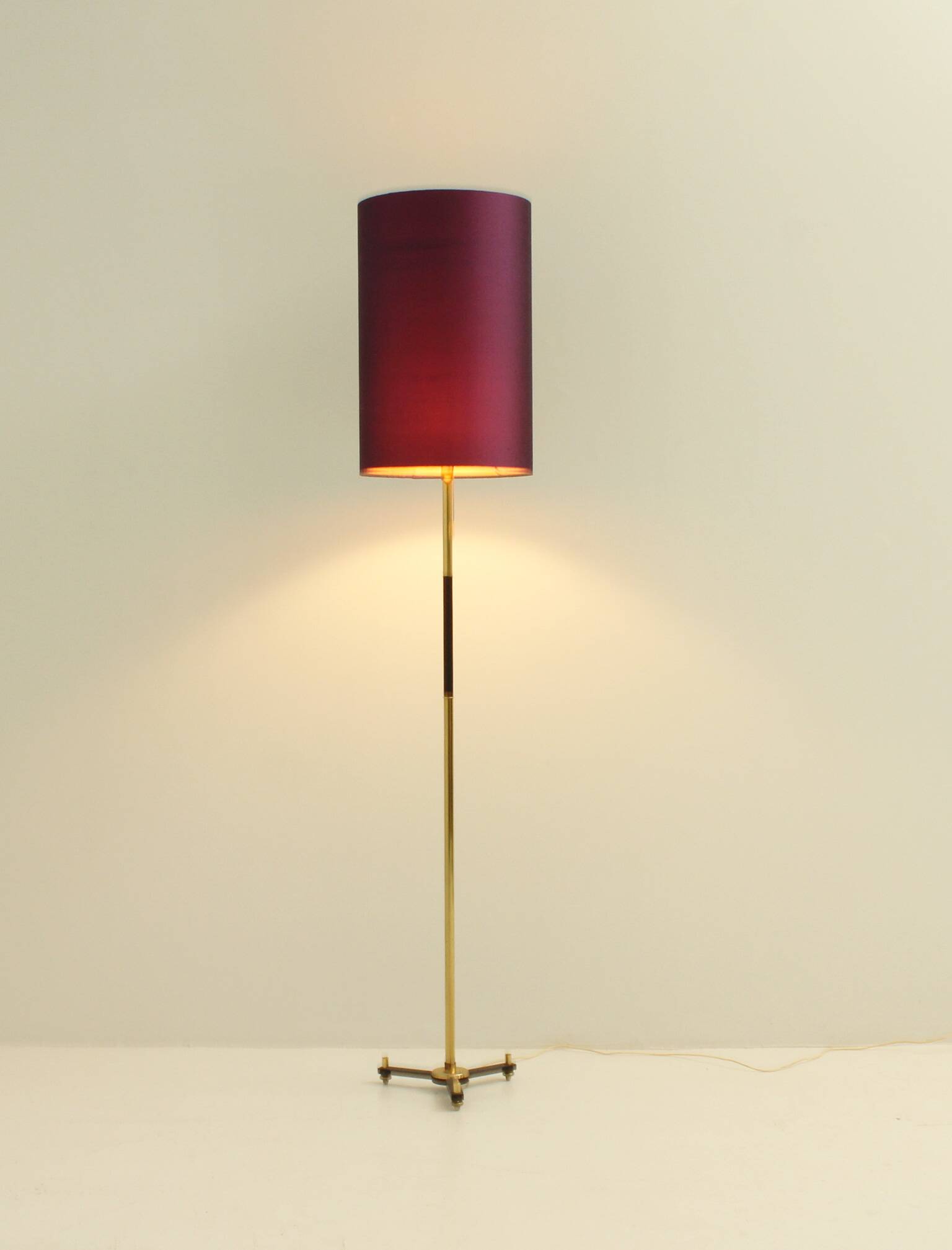 1960s brass floor lamp, Spain