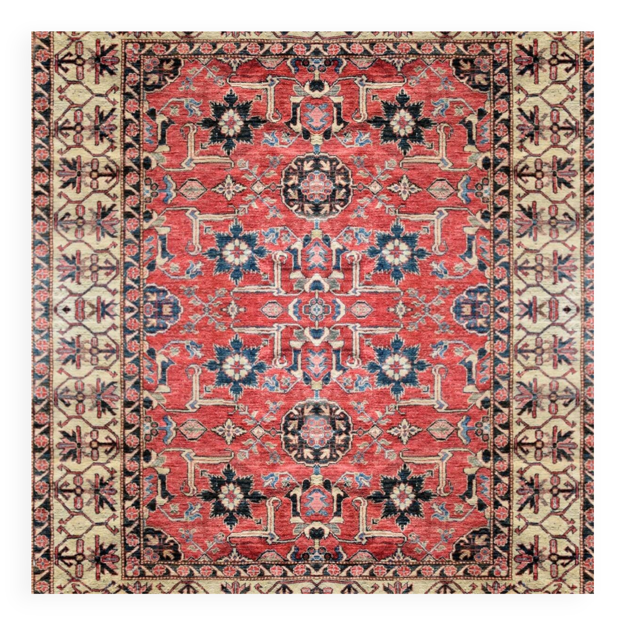 Tapis d'orient Ghazni : 3,20 x 2,20 mètres - Fait main