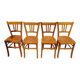 4 vintage bistro chairs by Luterma.